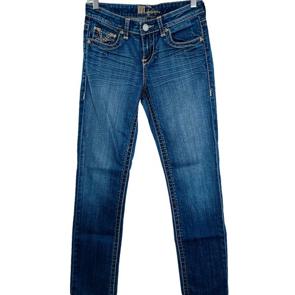 KUT FROM THE KLOTH Blue Stretch Denim Dark Wash 90s Y2K Skinny Jean Size 2 - Picture 2 of 16